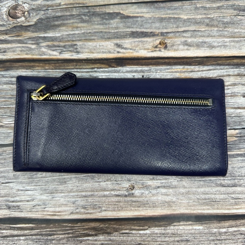 Prada Saffiano Leather Wallet Purple EUC - Picture 10 of 16